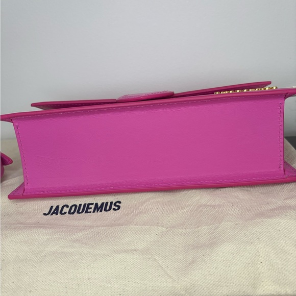 Jacquemus Vibrant Pink Mini Bag with Gold Accents - Picture 5 of 7